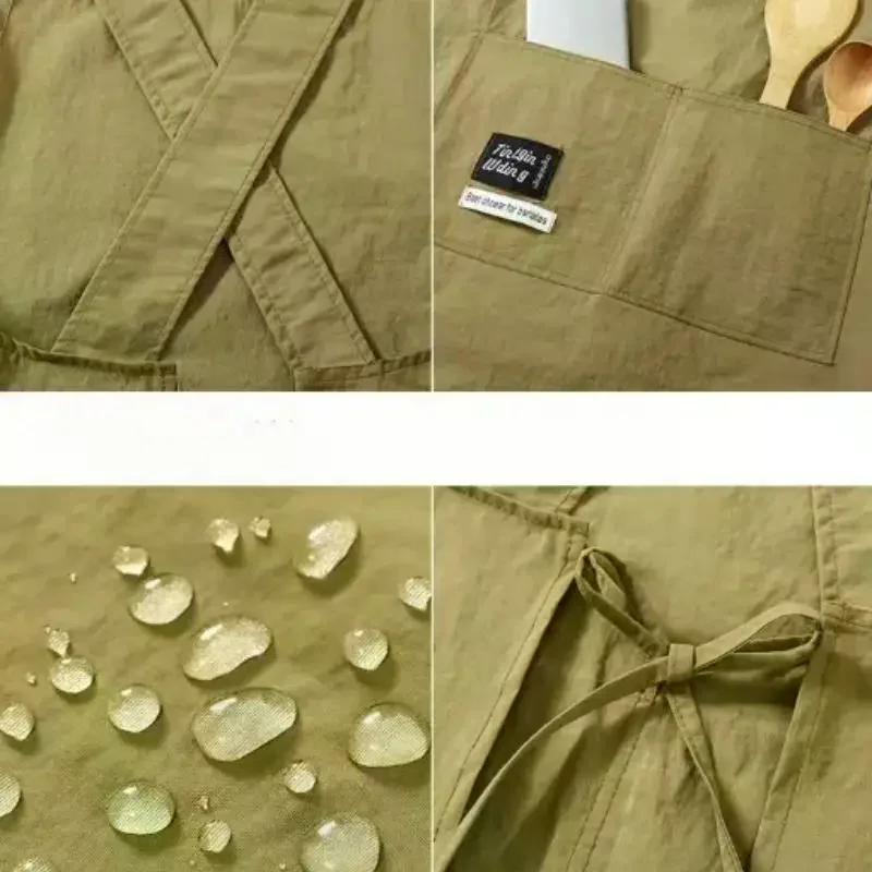 Cooking Kitchen Aprons Breathable Wear Resistant Adult Waist Aprons Anti Fouling Soft Restaurant Work Clothes Home