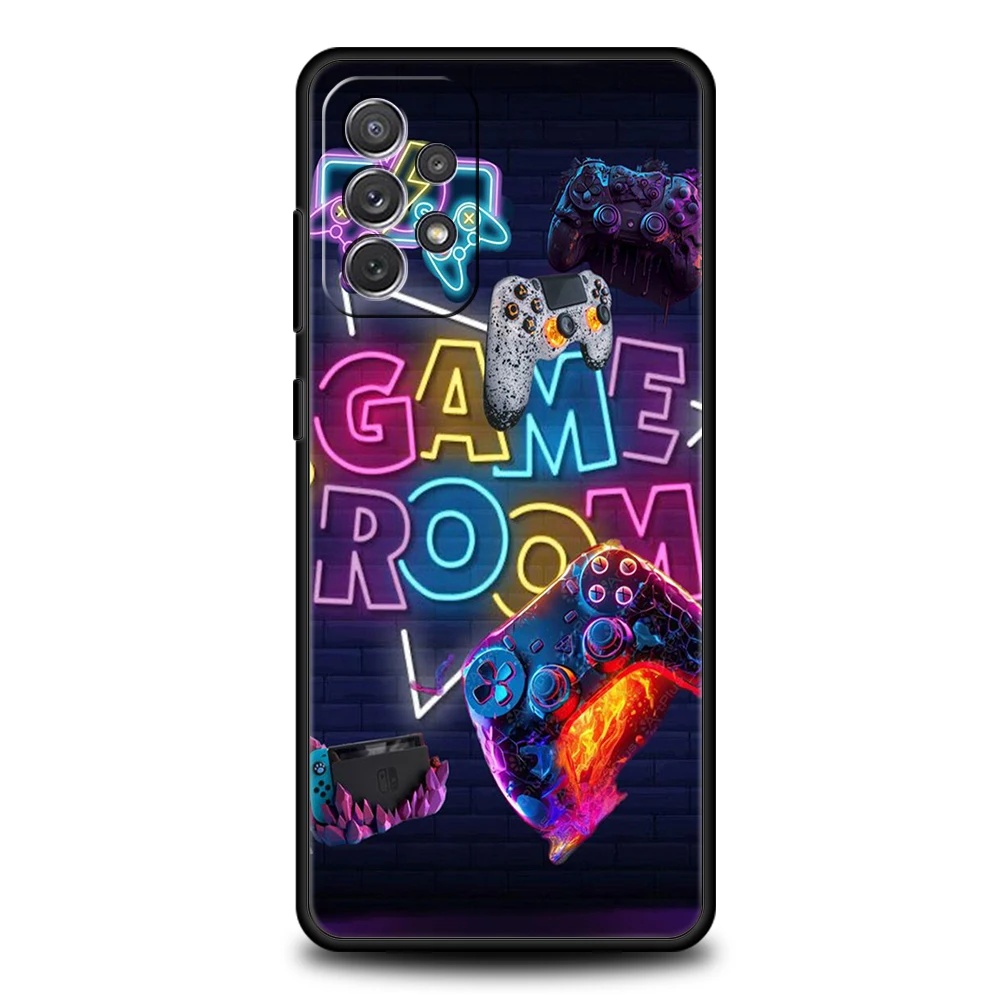 Game Controller Grafik Handyhülle für Samsung Galaxy A55 A35 A15 A14 A25 A54 A51 A71 A72 A73 A32 A52 A52S A41 5G Silikonhülle – Detail 2
