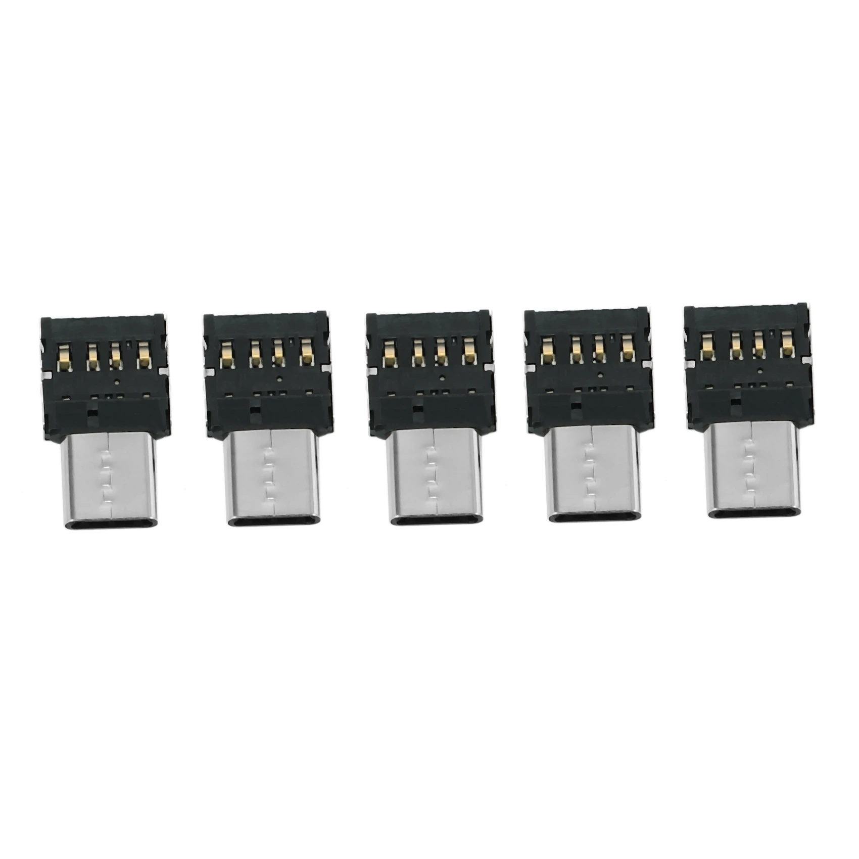 

5pcs Ultra Mini Type-C USB-C to USB 2.0 OTG Adapter for Cell Phone Tablet & USB Cable & Flash Disk