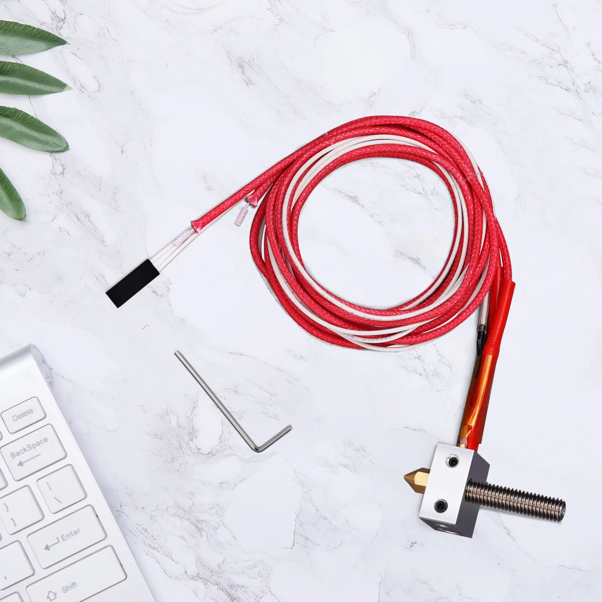 

3D Printer Hot End Kit 1.75Mm Direct Drive Extruder 12V 0.4Mm Nozzle For Ender-3 Reprap 3D Printing Parts Accessory