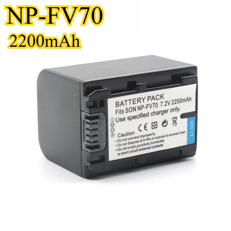 NP-FV70 2200mAh Battery for Sony FX6/FX3/CineAlta 40% Extra Runtime USB-C PD 30W Fast Charge
