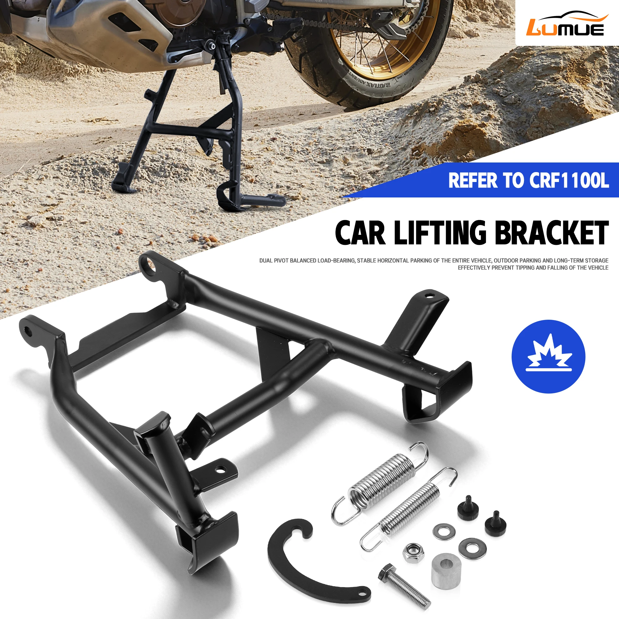  For Honda CRF1000L Afica Twin Motorcycle crf 1000L Accessories Center Stand Parking Stand Central Firm Frame Steel Rack ﻿