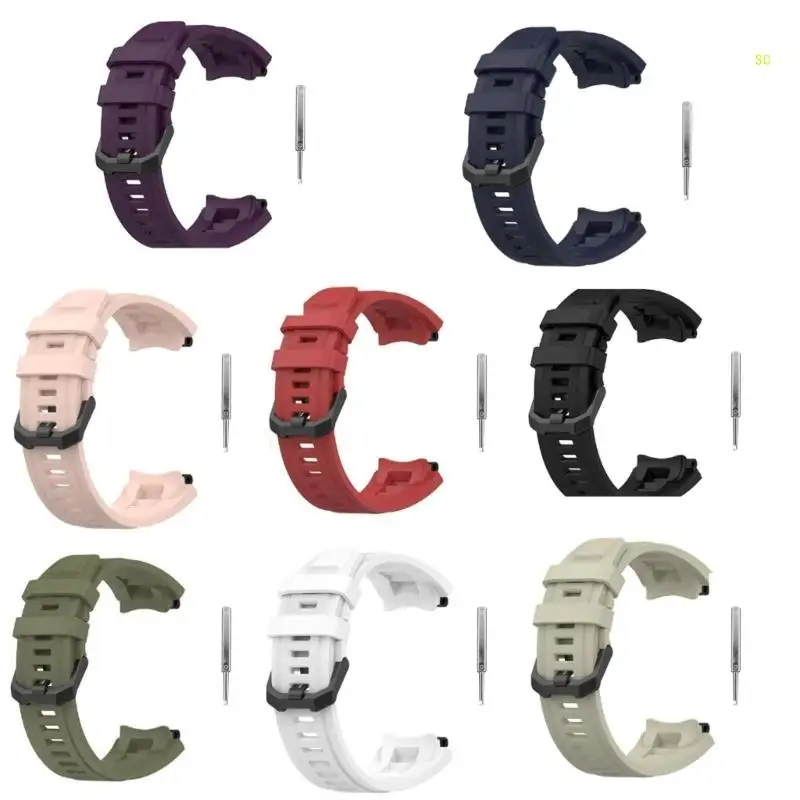 스마트 시계 밴드 스포츠 소프트 손목 스트랩 교체 조절 팔찌 Dropshipping에 대한 2에 대한 통기성 실리콘 스트랩