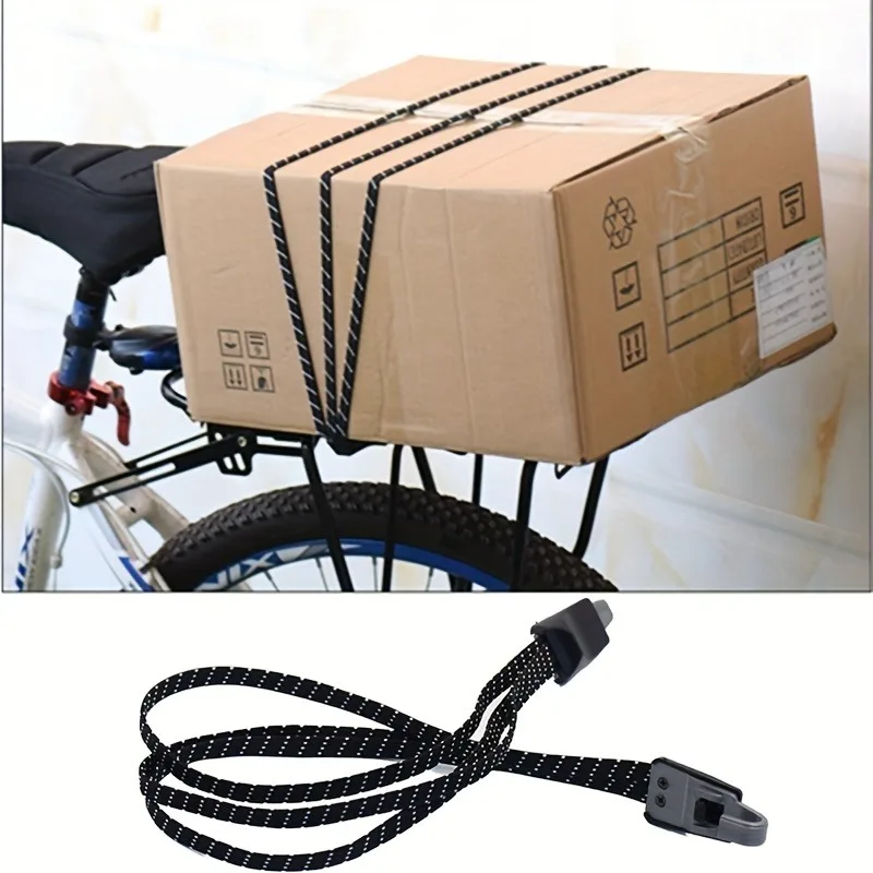 Bicycle Luggage Rope Mountain Bike Elastic Straps Cord Hooks Strong elasticity Convenient to carry Outdoor Tensioning Belts