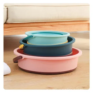 Casa dobrável água balde, balde portátil, balde limpeza, balde lavagem carro, dormitório estudante 10 principais vendas balde limpa - №5