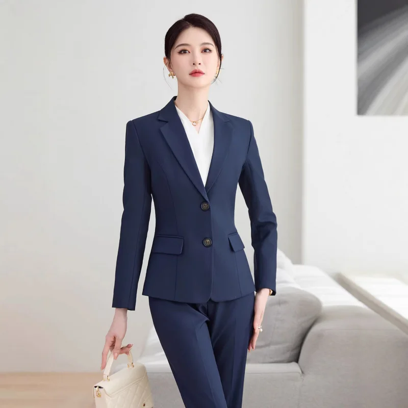 

2026Spring new professional attire, high-end business suit, slimming and elegant, formal wear for white-collar workers and colle