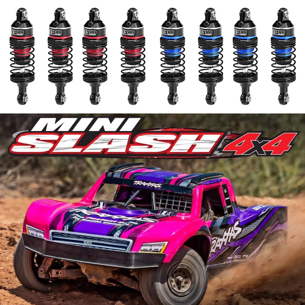 

GPM Metal Aluminium Alloy 63mm Front Rear Shock Absorber 10860 10865 for TRAXXAS MINI SLASH 108164-1 Mini Rally 108046-1 RC Car