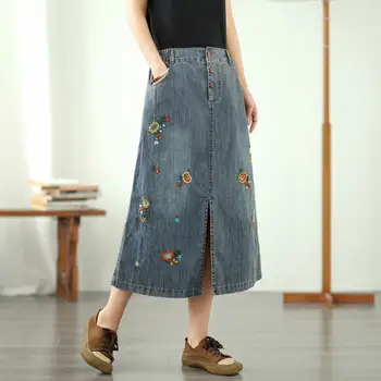 8 best sales Çiçek işlemeli etek - №4