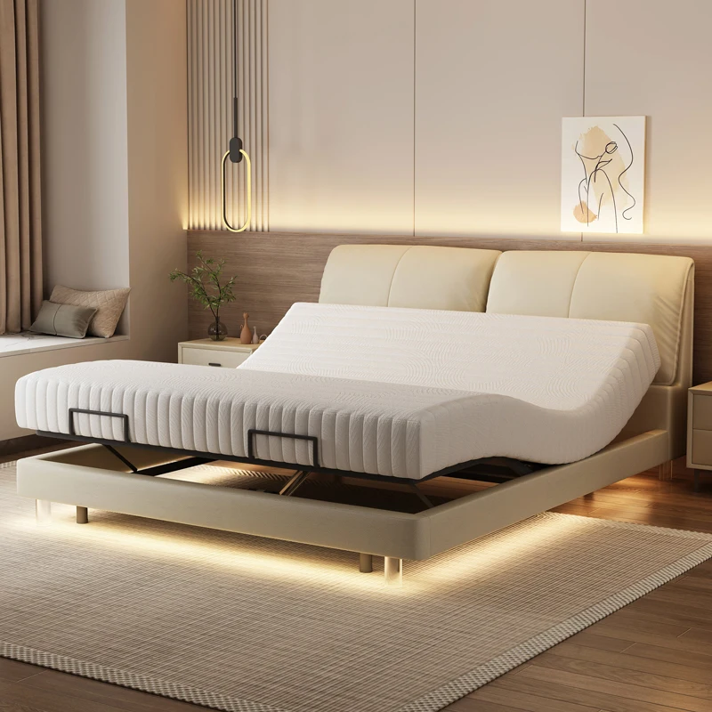 

European Frame Bed Princess French Nordic Cheap Aesthetics Bed Designer Comfortable Simple Minimalist Wood Muebles Furniture
