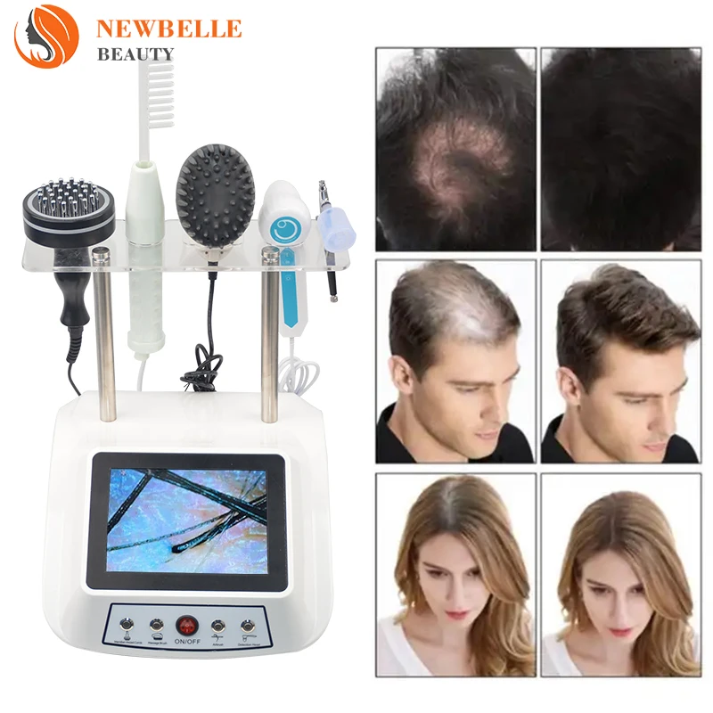 

5 in 1 SCALP DETECTOR WATER OXYGEN SPRAY GUN SCALP MASSAGER HIGH FREQUENCY CURRENTCOMB BIO MERIDIAN BRUSH