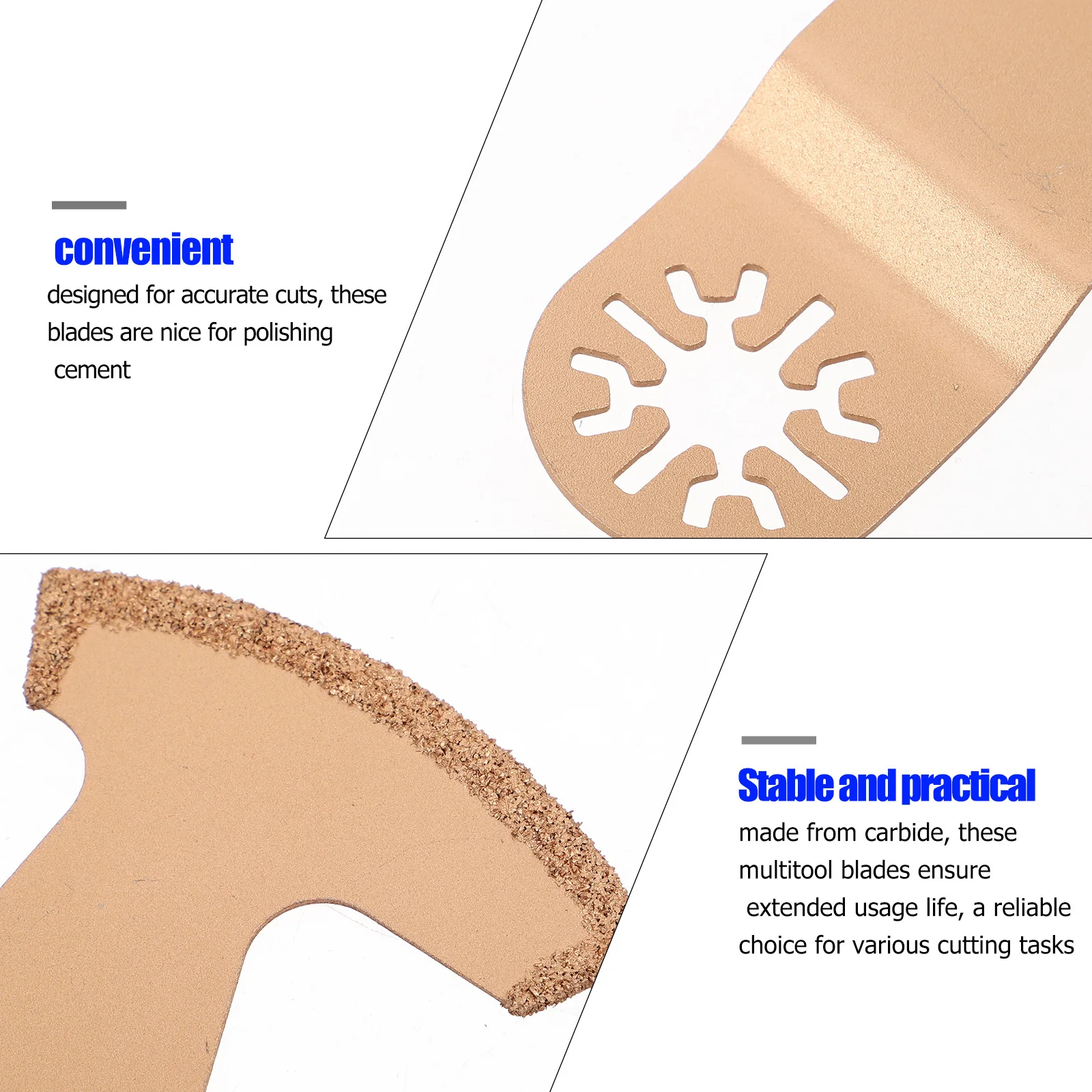 3 pçs lâmina de serra fechada lâminas de carboneto ferramenta oscilante corte de precisão telha cerâmica rejunte remoção metal balanço máquina