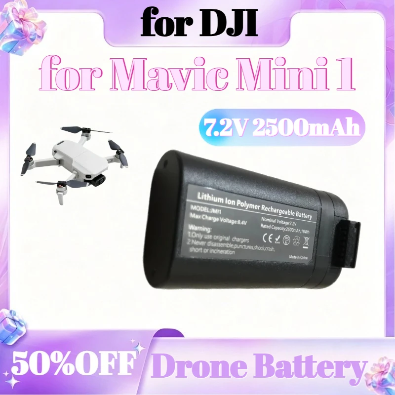 

2500mAh 7.2V for DJI Mavic Mini 1 Battery Capacity Compatible Mavic Mini Intelligent Flight Battery Flight Time 30 Minutes