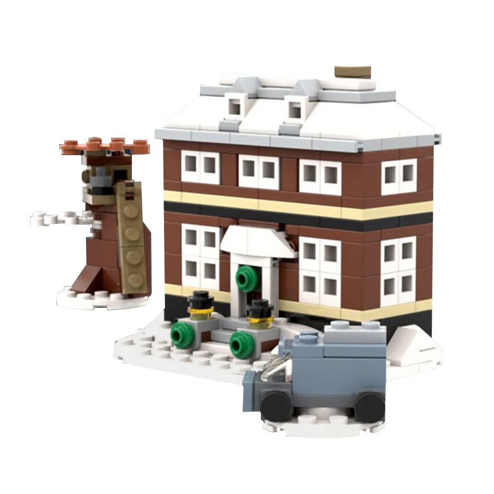 

Custom MOC: C7805 The Microscale McCallister House 295 Parts Gift for Christmas