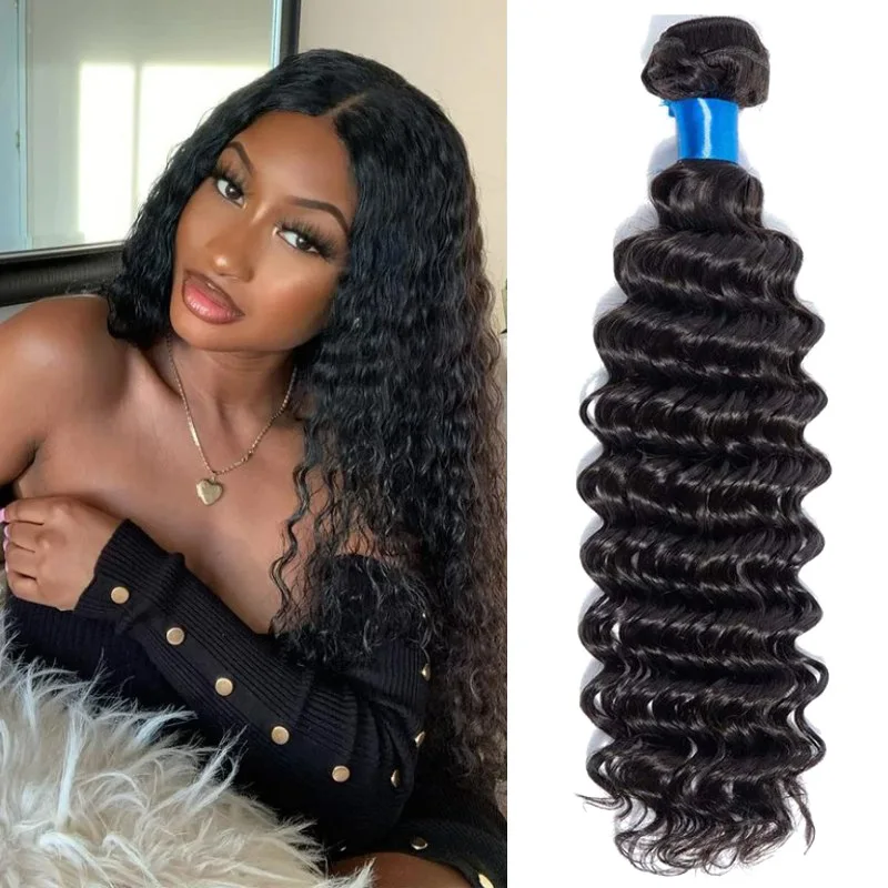 30 32 Inch Brazilian Raw Virgin Hair Extensions Loose Deep Wave Remy Hair Weave Bundle Curly Human Hair Bundles Remy Hair