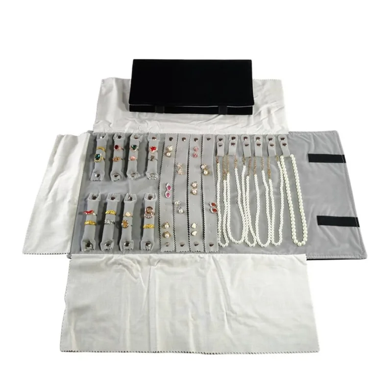 

Дорожная сумка-органайзер для украшений, многофункциональный бархатный мешочек для путешествий