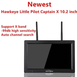 Hawkeye Little Pilot Captain X 10.2 inch 10' Dual 5.8G RX 1000lux FPV Monitor DVR/HDMI Support X band/-99db sensitivity 4.9G 6G