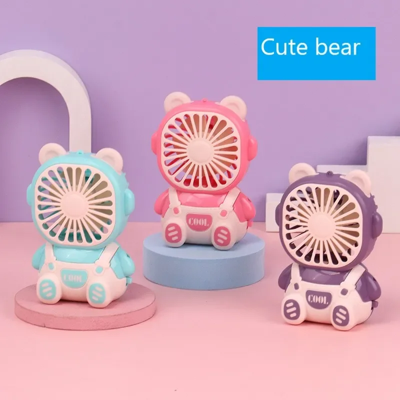 Лето 2024, новый мини-вентилятор, USB портативный перезаряжаемый студенческий портативный ветер, супер тихий, милый, настольная кровать, уличный подарок, поясной вентилятор, вентилятор
