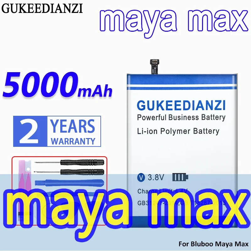 Аккумулятор большой емкости 3700 мАч/5000 мАч для Bluboo Maya Max 5,5 дюймов