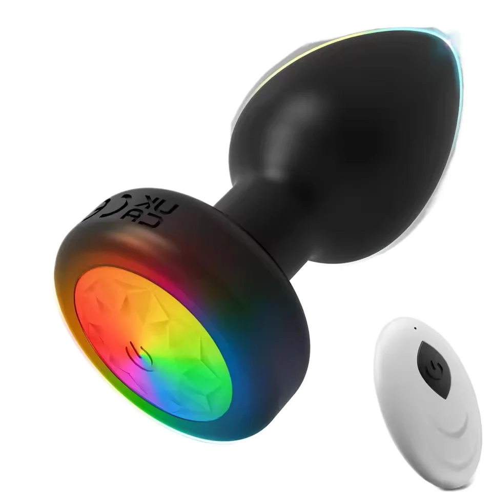Remote Control Anal Vibrator Male Wireless Butt Plug Gay Prostate Massager Female LED Vagin Stimulator Adult Sex Toys for Men