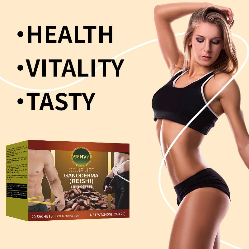 

Органический грибной кофе, экстракт гриба Ганодермы с пакетом Ashwagandha Cordyceps для энергетической поддержки Focus Mental Clarity 20, чайный пакетик