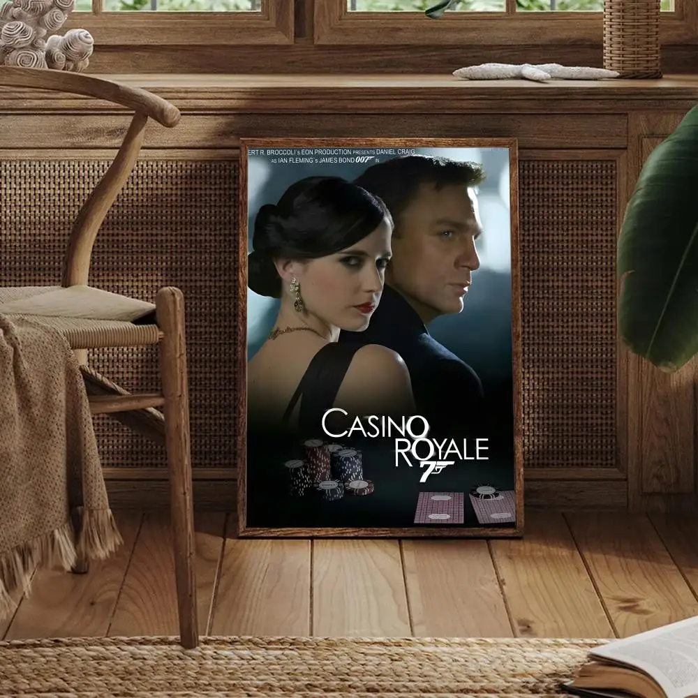 Casino Royale 2006 film schilderij kalligrafie canvas poster kunst aan de muur esthetische woondecoratie voor woonkamer