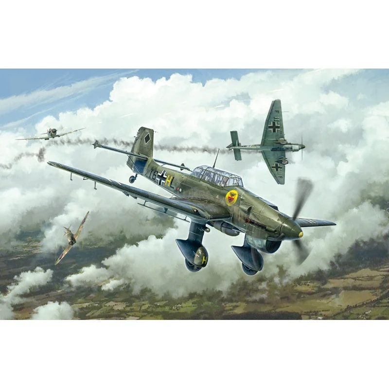 Modelo Italeri 1/48 Ju-87B Stuka Batalla de Gran Bretaña 80 Aniversario 2807, Modelo Estático para Armar, Colección, Regalo de Navidad para Niño