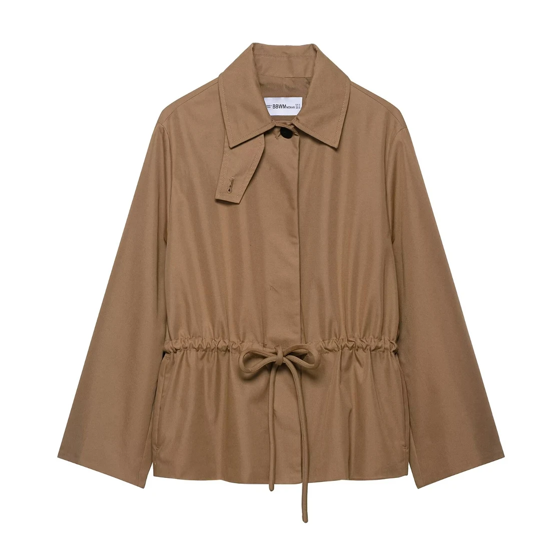 

Women's Casual Fashion Parka Jacket 2025 New Arrival Adjustable Waist Short Parka Coat for Women