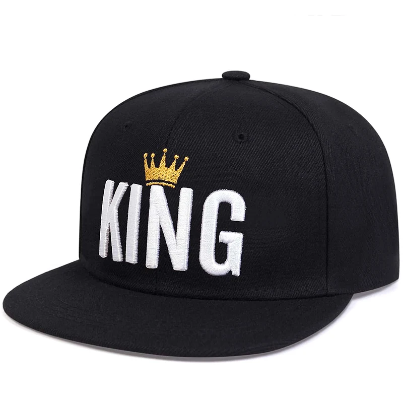 Unisex Crown KING Embroidery Hip-hop Hats Spring Autumn Outdoor Adjustable Casual Baseball Caps Sunscreen Hat