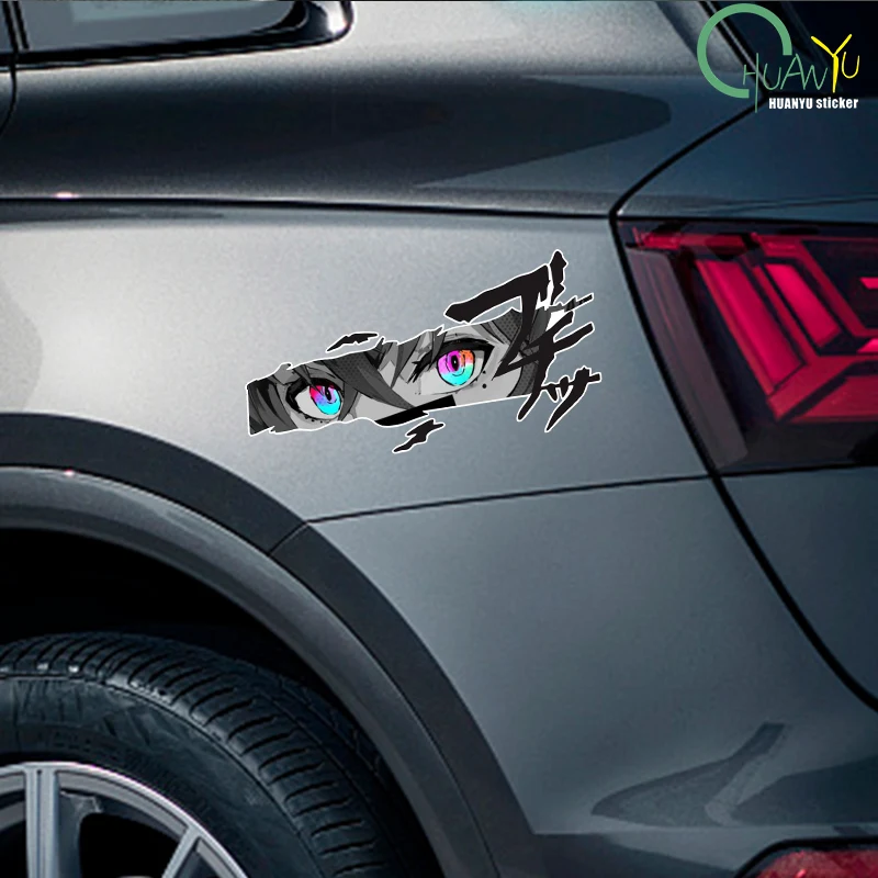 Car sticker anime animation look JDM body scratch cover computer case decoration waterproof sticker