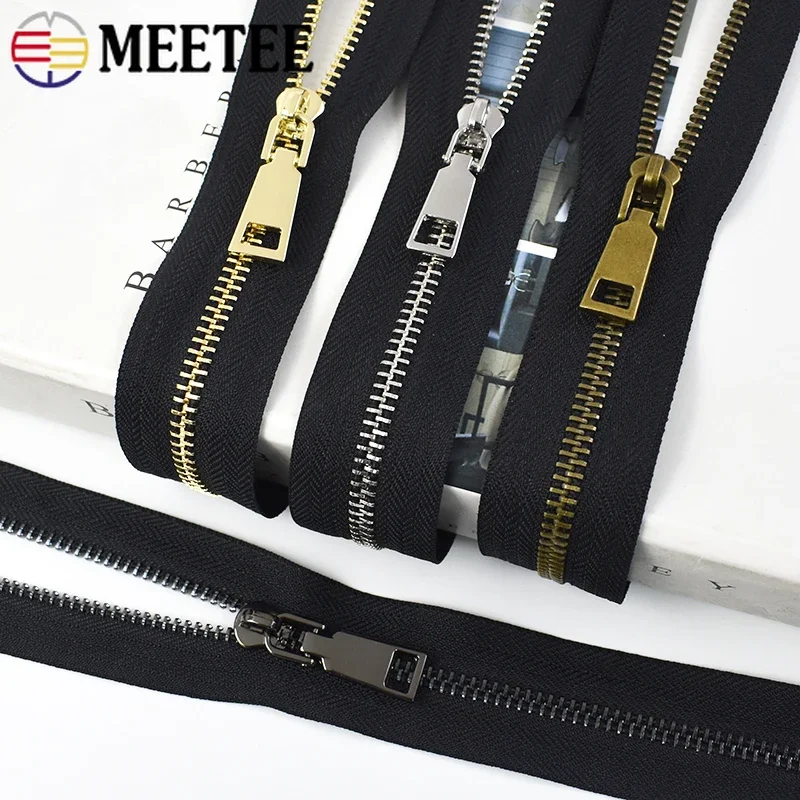 2/5meters 5# Fém zippers Magnószalag vel Zsip Húzóerő Sliders számára ruhák Zsák Ruha Összevarrás javító kits decorativa Materiális kiegészítők