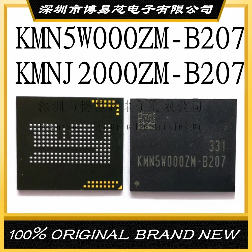 

KMN5W000ZM-B207 KMNJ2000ZM-B207 162 ball emcp 4G 4 + 512 Original Product Evaluation board