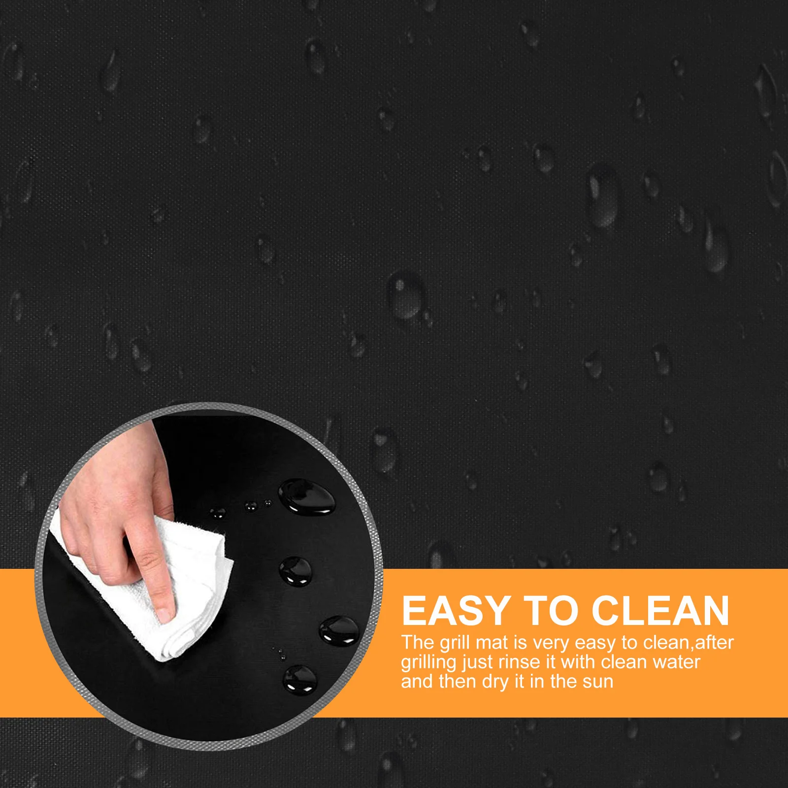 

6pcs Bbq Mat Black Glass Fiber Reusable Non-Stick Baking Pizza Mat For Oven Grilling Heat Resistant Barbecue Liner Bakeware Tool