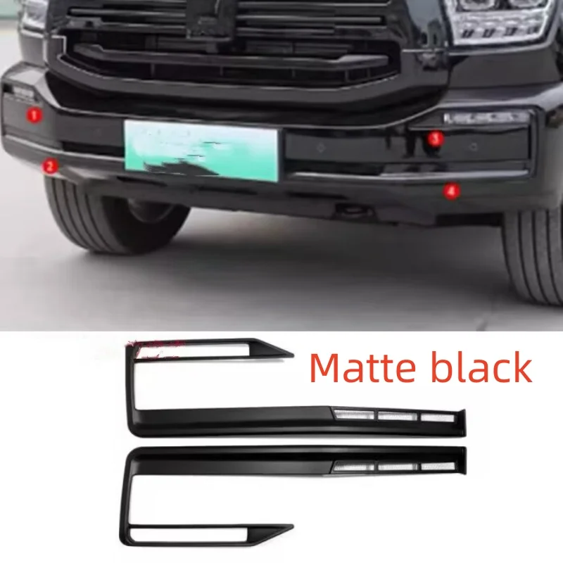 

For GWM Tank 500 Great Wall 2022 2023 Accessories Car Front Center Grille Hood Engine Decor Sticker Car Window Cover Moulding