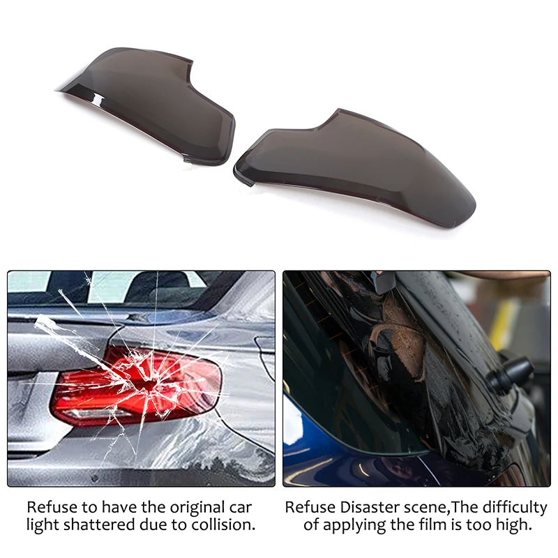 For 2014-2018 BMW 2 Series taillight black shell car taillight black shell exterior modification accessories  transparent gra