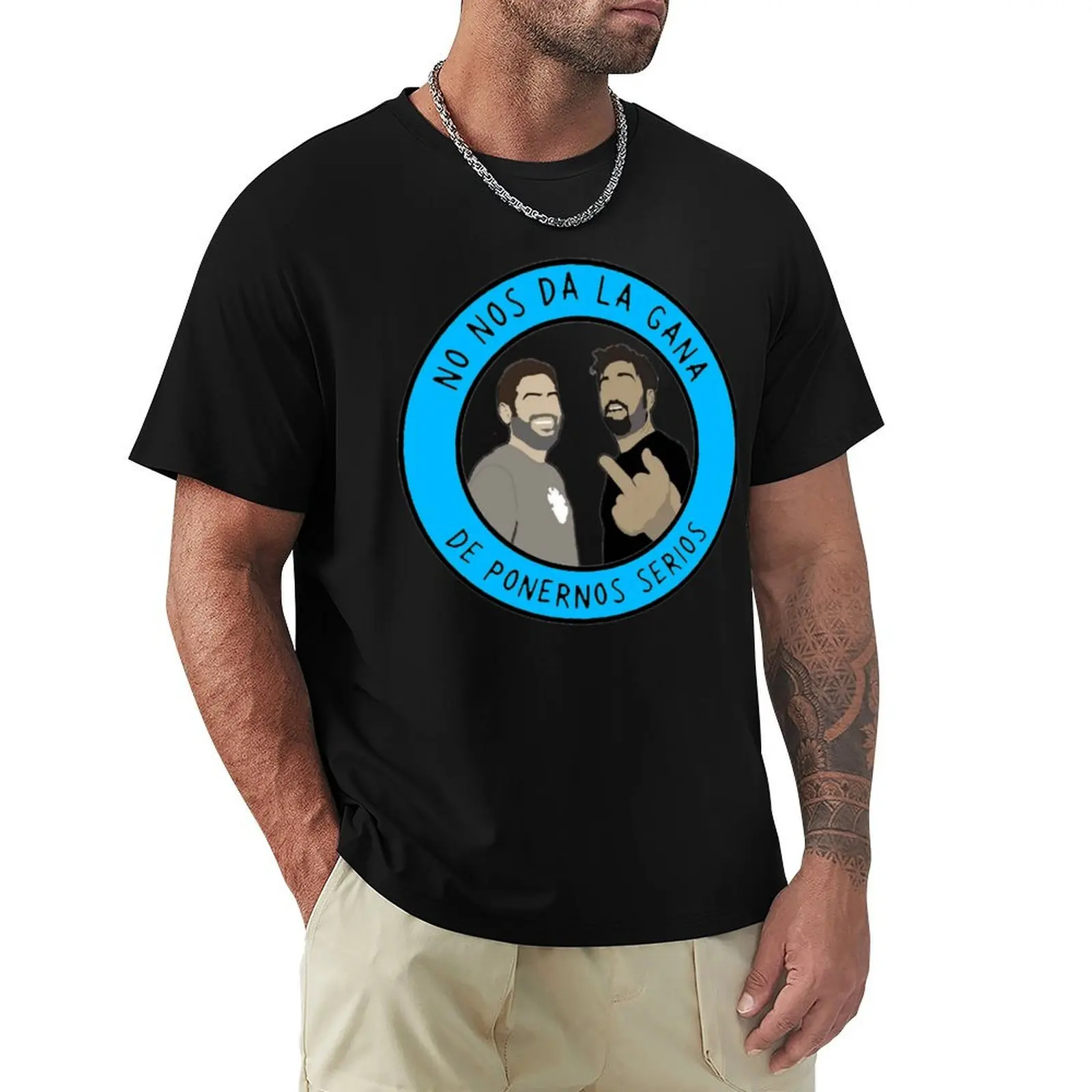 

serious ESTOPA Blue T-Shirt Big and Tall Casual T-Shirt