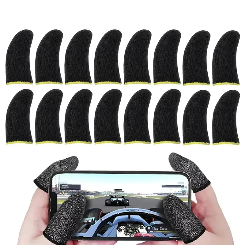 20/40PCS Gaming Finger Cover Game Controller For PUBG Breathable Anti Sweat Glove Scratch Touch Screen Game Finger Thumb Cover