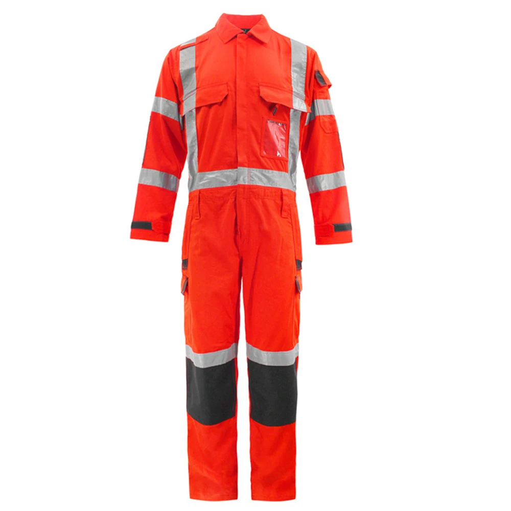 Reflektierende Arbeitsoveralls für Herren, Hi-Vis-Overalls, Sicherheitskleidung, Arbeitskleidung, hohe Sichtbarkeit, Werkstattuniformen, Mechaniker