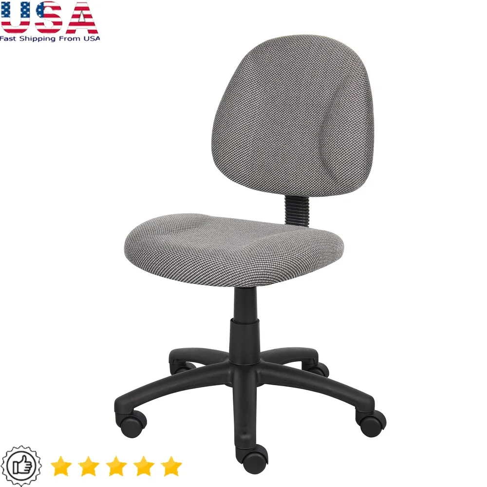

Adjustable Ergonomic Office Task Chair with Lumbar Support Swivel Height Adjustable Five-Star Base Indoor Use