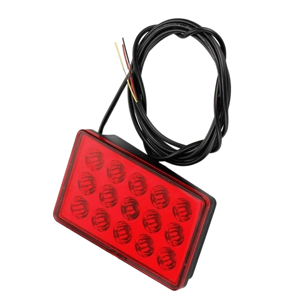 Rear Brake Lamp Strobe Flashing Tail Light 15 LED Flash Reverse Stop Safety Signal Lamps For Car For SUV For Motorcycle