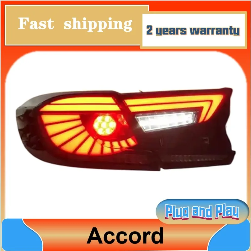 

Стайлинг автомобиля для Honda Accord Taillamp 2018-2022 Accord 10th Tail Light Accord X Задний DRL Противотуманный тормозной сигнал поворота Реверсивный