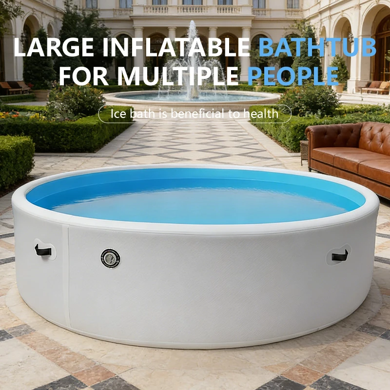 Cold Plunge Commercial Customized Portable Drop Stitch Durable Inflatable Cold Therapy Pool Tub for Kids Adults Outdoor Use