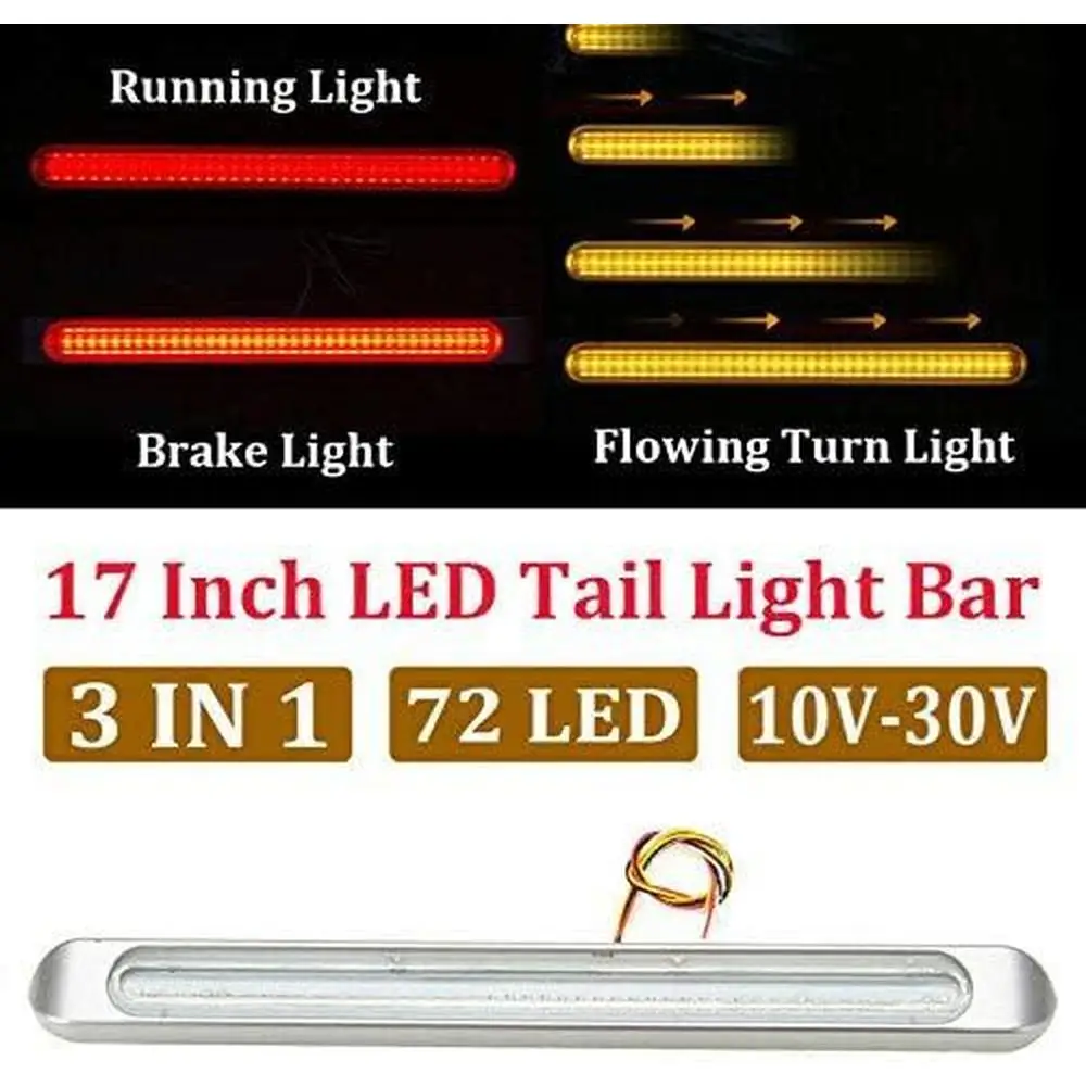 

Waterproof Car Trailer Exterior Tail Light 10-30V Parking Light Bar LED Running Lamp Brake Lamp For RV Camper Truck Van Lorry
