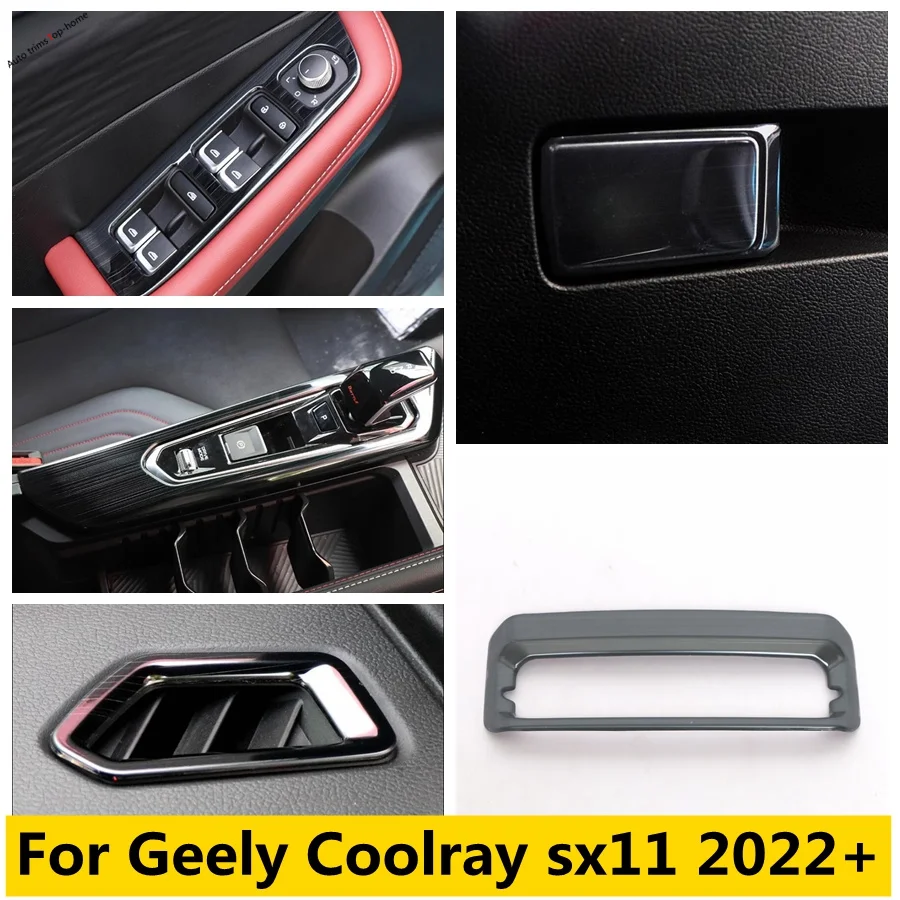 

Window Lift Switch Button / Air Conditioning Outlet Vent / Glove Box / Gear Shift Cover Trim For Geely Coolray sx11 2022 2023