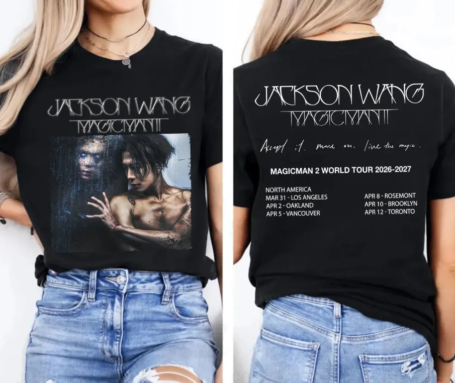 Jackson Wang Magicman 2 World Tour 2026 Cotton Fans T-shirt