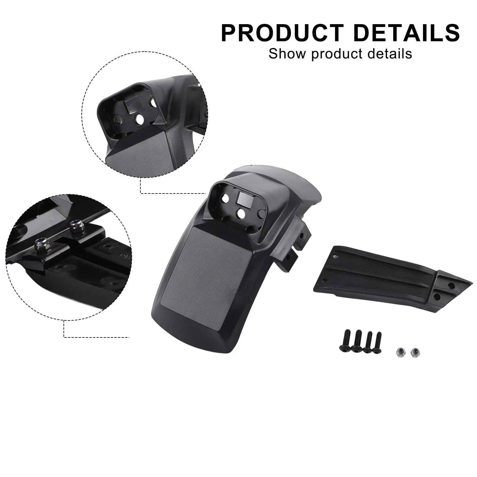 Screw Installation Bracket Set ABS Material Compatible For Kugoo Easy Installation Mudguard For Electric Scooter As Images Show