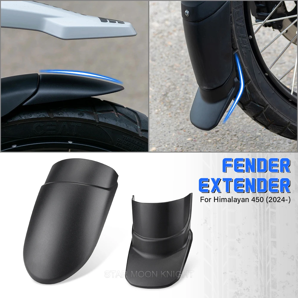 

Front Fender Extender Protector Mud Splash Guard Cover Rear Hugger Extension For Himalayan 450 2024- Motorcycle Accessories