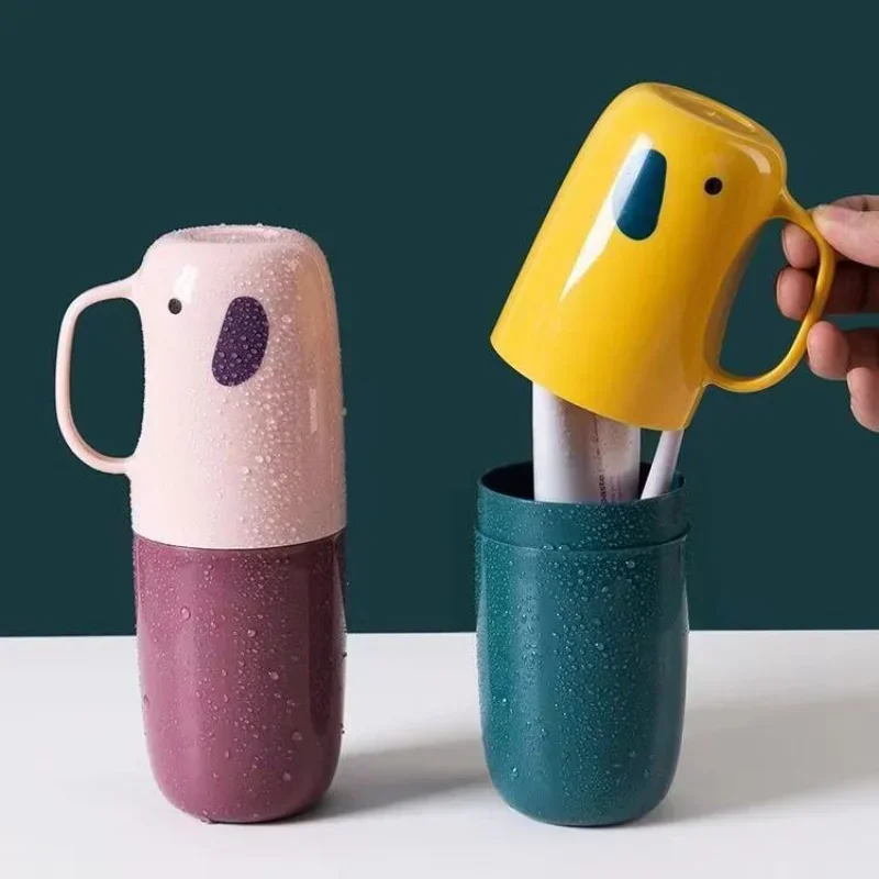 Cup Lid Integrated Toothbrush Box Travel Portable Elephant Toothpaste Toothbrush Holder Student Dormitory Toothbrush Holder