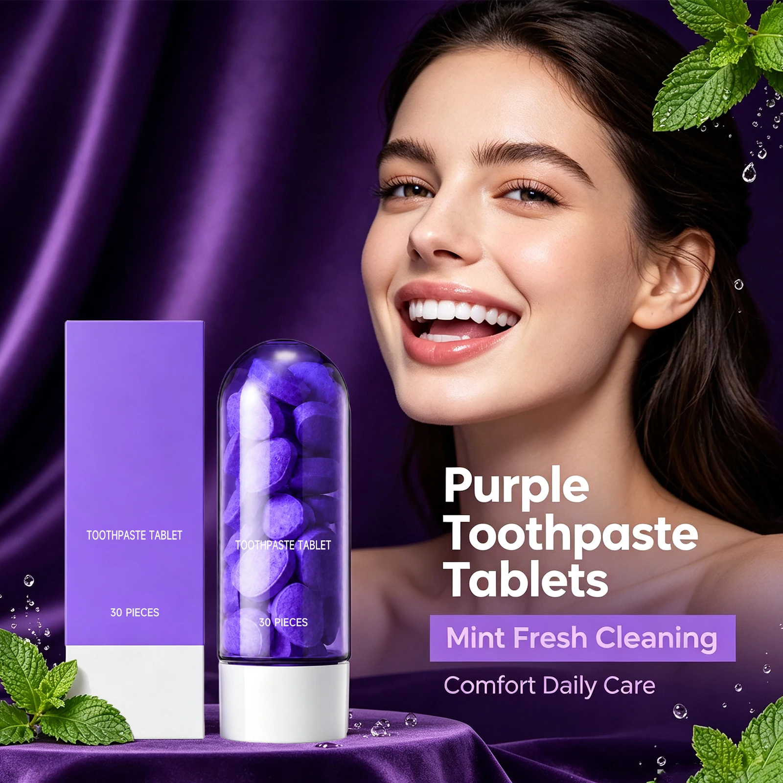 Teeth Whitening Toothpaste - Жевательные таблетки-зубная паста для глубокой очистки