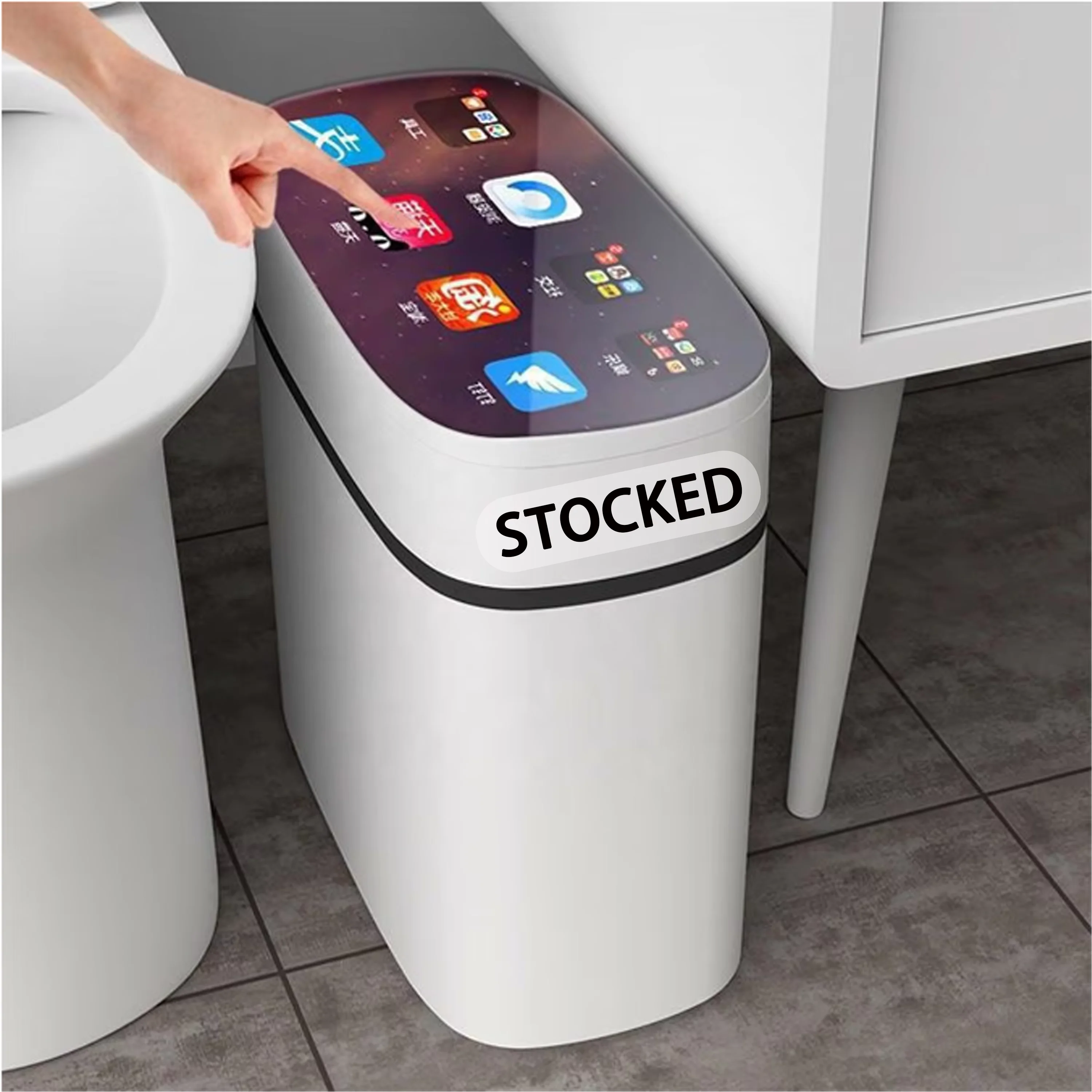 

In Stock 16L Plastic Trash Can Manufacturer's New Electric Intelligent Automatic Sensor Touchless Smart Bote De Basura