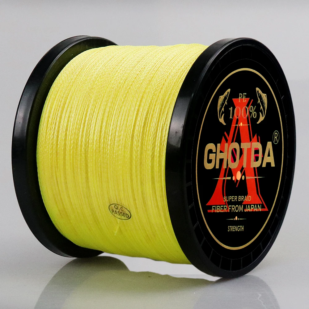 X12 Strands 1000M Braided Fishing Line MultiColor Multifilament Saltwater PE Weave Wire Super Strong 25/30/39/50/65/77/92/120LB